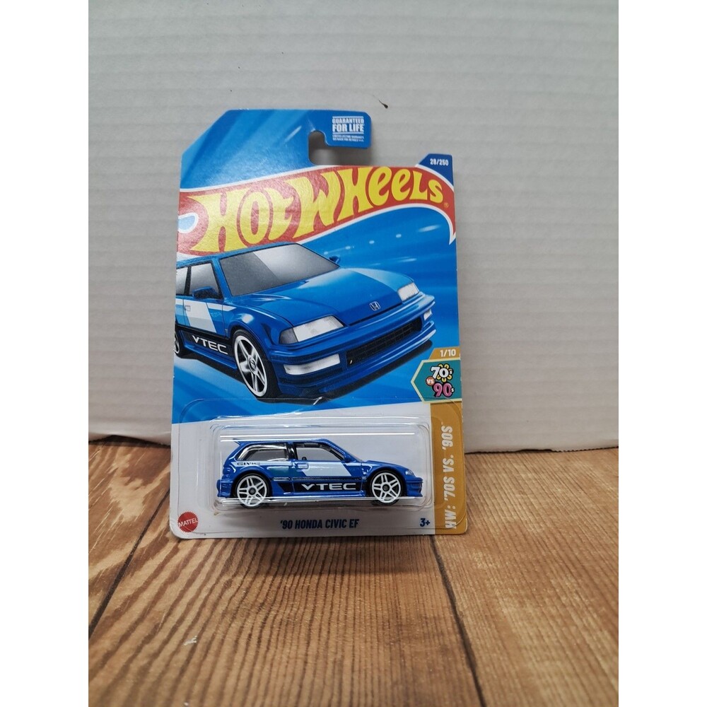 2025 Hot Wheels 90'S Honda Civic EF HW 70s VS 90s Blues VTEC